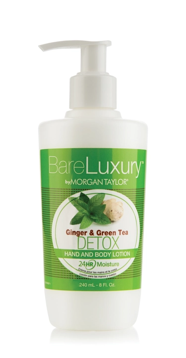 Morgan Taylor BareLuxury Detox Ginger & Green Tea Pump Lotion, 8 oz.
