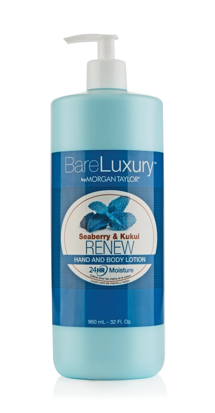 Morgan Taylor BareLuxury Renew Seaberry & Kukui Pump Lotion, 32 oz.