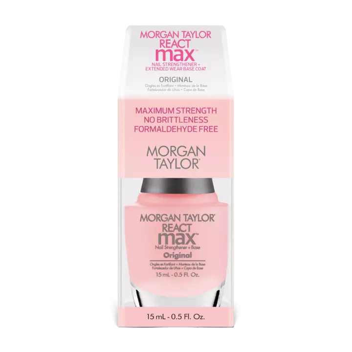 Morgan Taylor REACTmax Original Nail Strengthener and Extended Wear Base Coat, 0.5 oz. 