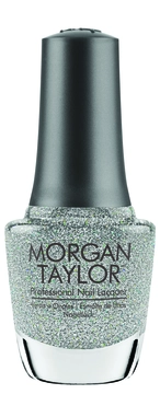 Morgan Taylor Professional Nail Lacquer Sprinkle Of Twinkle, 0.5 fl oz.  SILVER GLITTER