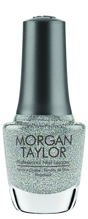 Morgan Taylor Professional Nail Lacquer Sprinkle Of Twinkle, 0.5 fl oz.  SILVER GLITTER
