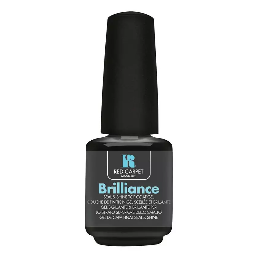Red Carpet Manicure Brilliance Seal & Shine Top Coat LED Nail Gel, 0.3 fl oz.