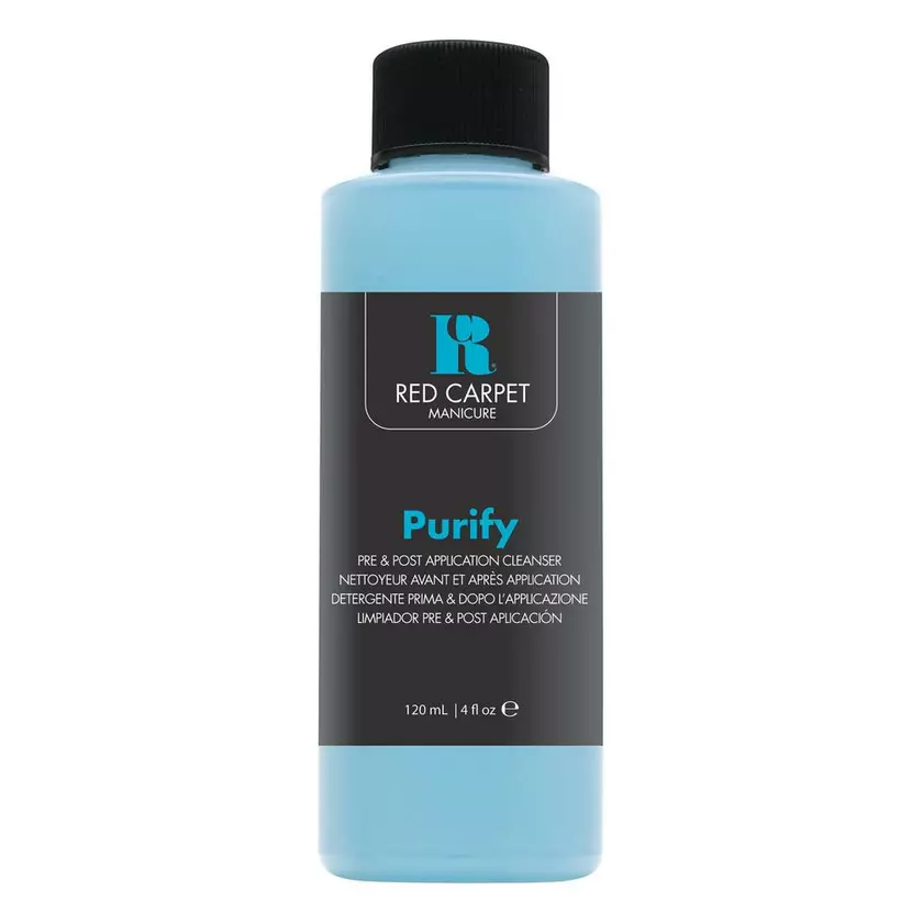 Red Carpet Manicure Purify Pre & Post Application Cleanser, 4 fl oz.