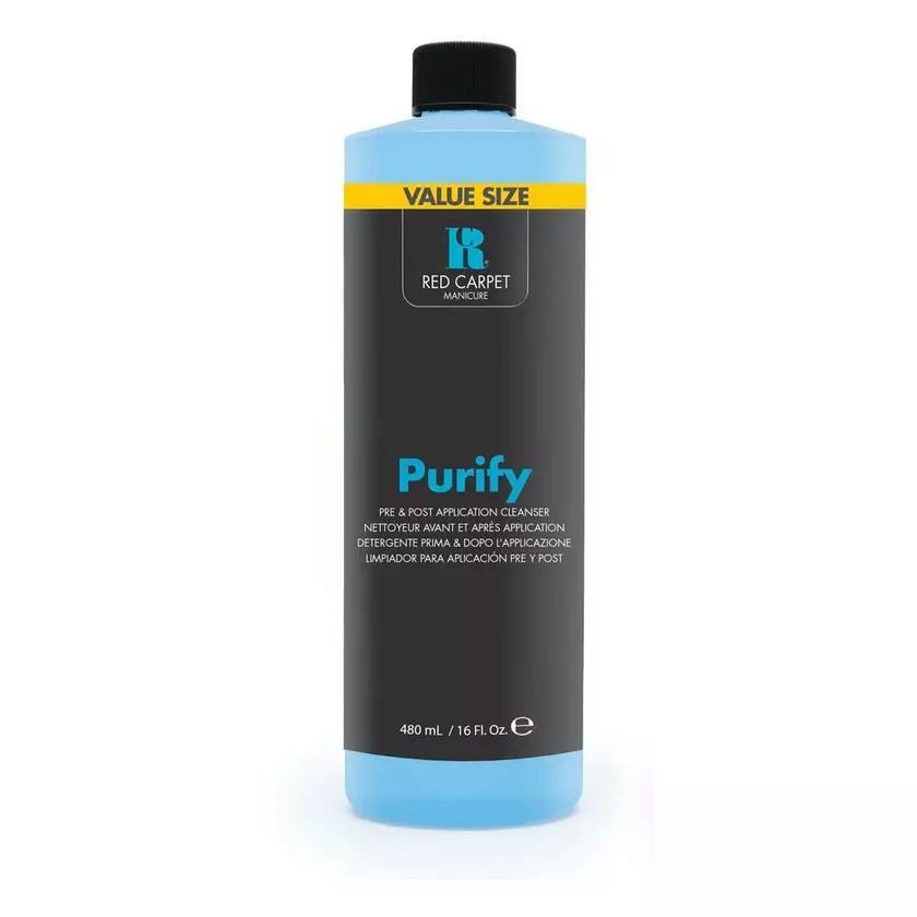 Red Carpet Manicure Purify Pre & Post Application Cleanser, 16 fl oz.