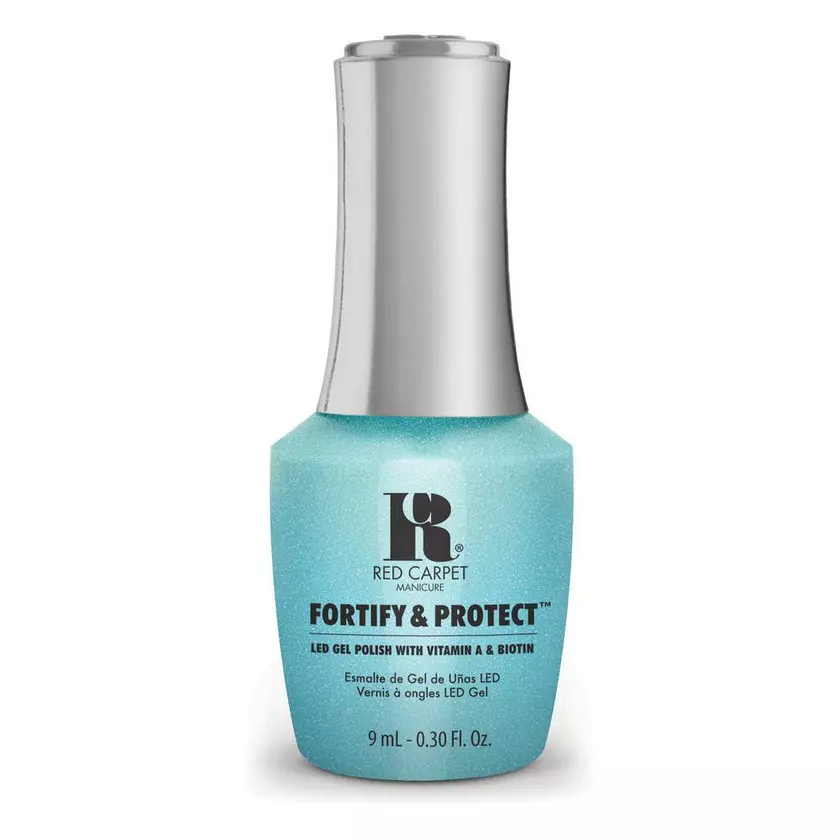 Red Carpet Manicure Fortify & Protect Blinged Out LED Nail Gel Color, 0.3 fl oz.