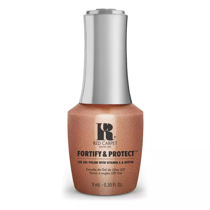 Red Carpet Manicure Fortify & Protect Very Versailles LED Nail Gel Color, 0.3 fl oz. 