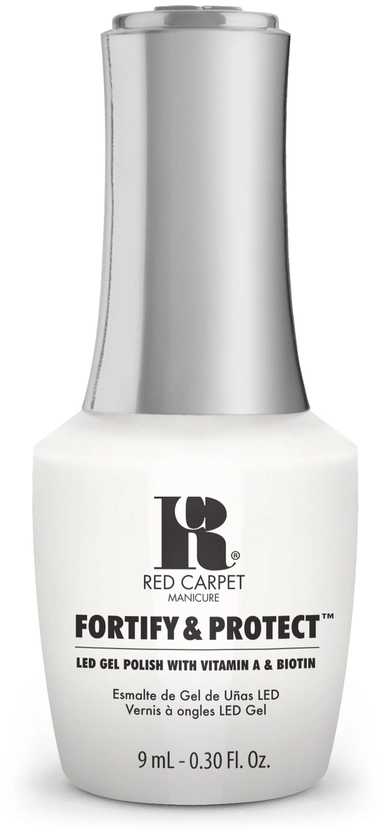 Red Carpet Manicure Fortify & Protect White Hot LED Nail Gel Color, 0.3 fl oz.