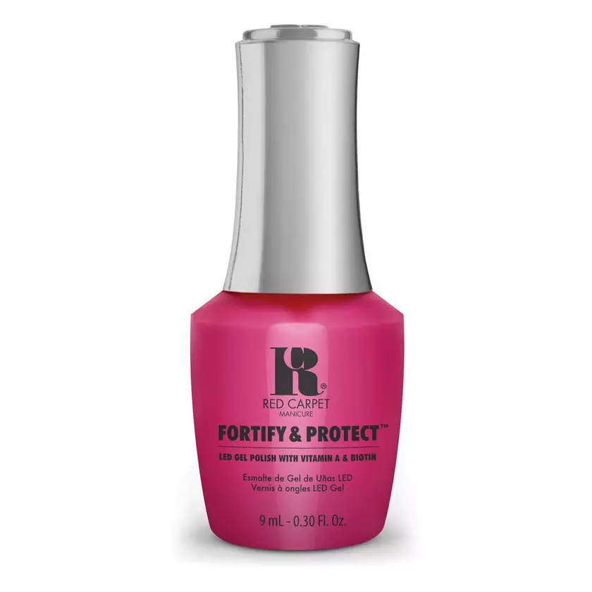 Red Carpet Manicure Fortify & Protect Cherry Blossom Beauty LED Nail Gel Color, 0.3 fl oz. 