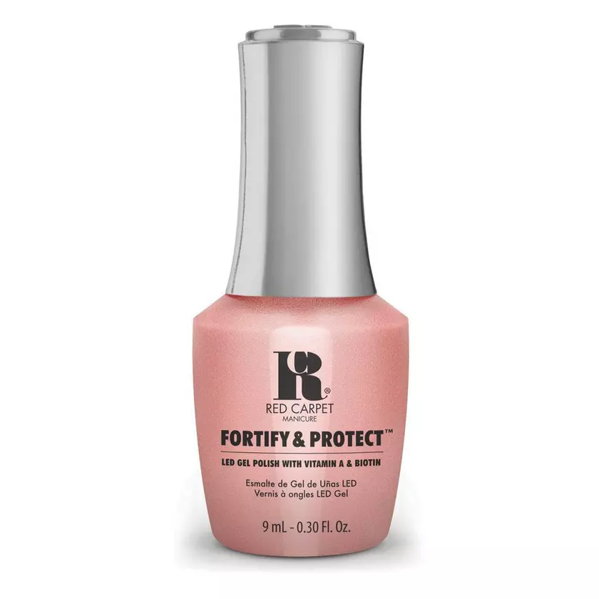Red Carpet Manicure Fortify & Protect Teahouse Traveler LED Nail Gel Color, 0.3 fl oz.