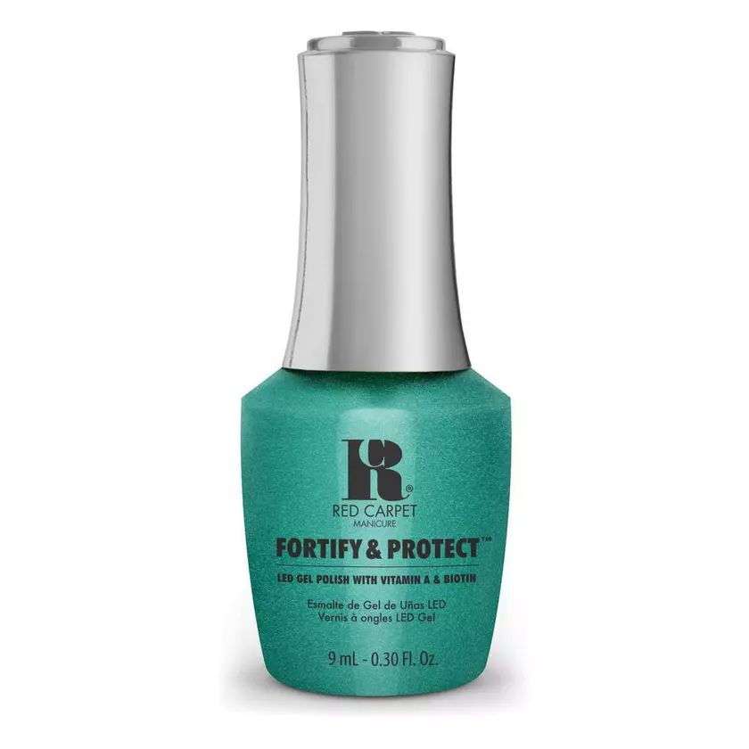 Red Carpet Manicure Fortify and Protect Vacation Goals LED Nail Gel Color, 0.3 fl oz.