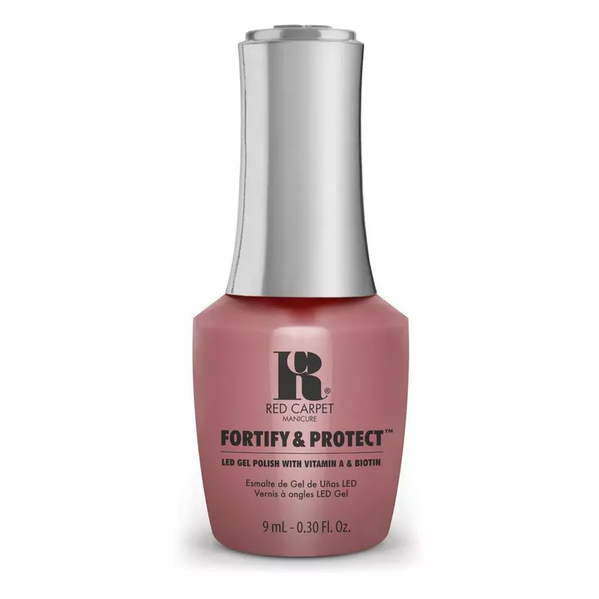 Red Carpet Manicure Fortify & Protect Suave In Mauve LED Nail Gel Color, 0.3 fl oz.