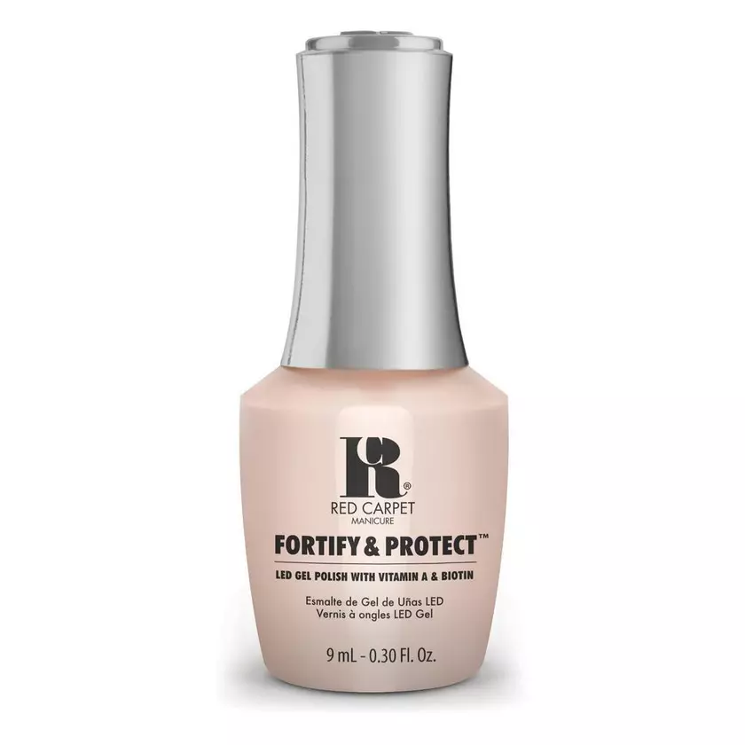 Red Carpet Manicure Fortify & Protect Naturally Beautiful LED Nail Gel Color, 0.3 fl oz.