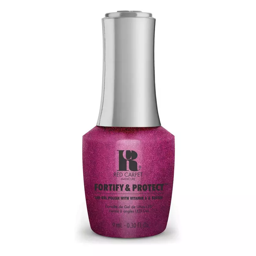 Red Carpet Manicure Fortify & Protect Up Close and Personal LED Nail Gel Color, 0.3 fl oz.