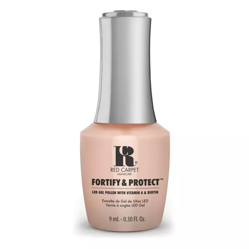 Red Carpet Manicure Fortify & Protect Ready For My Cameo LED Nail Gel Color, 0.3 fl oz. 