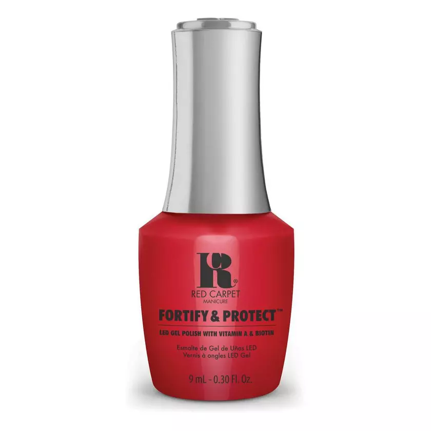 Red Carpet Manicure Fortify & Protect Red Carpet Premiere LED Nail Gel Color, 0.3 fl oz. 