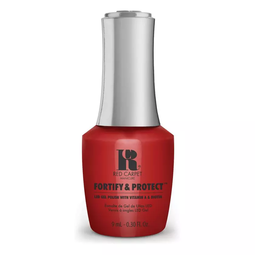 Red Carpet Manicure Fortify & Protect On The Big Screen LED Nail Gel Color, 0.3 fl oz. 