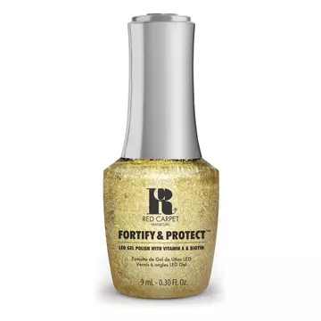 Red Carpet Manicure Fortify & Protect Glittering Like A Star LED Nail Gel Color, 0.3 fl oz. 