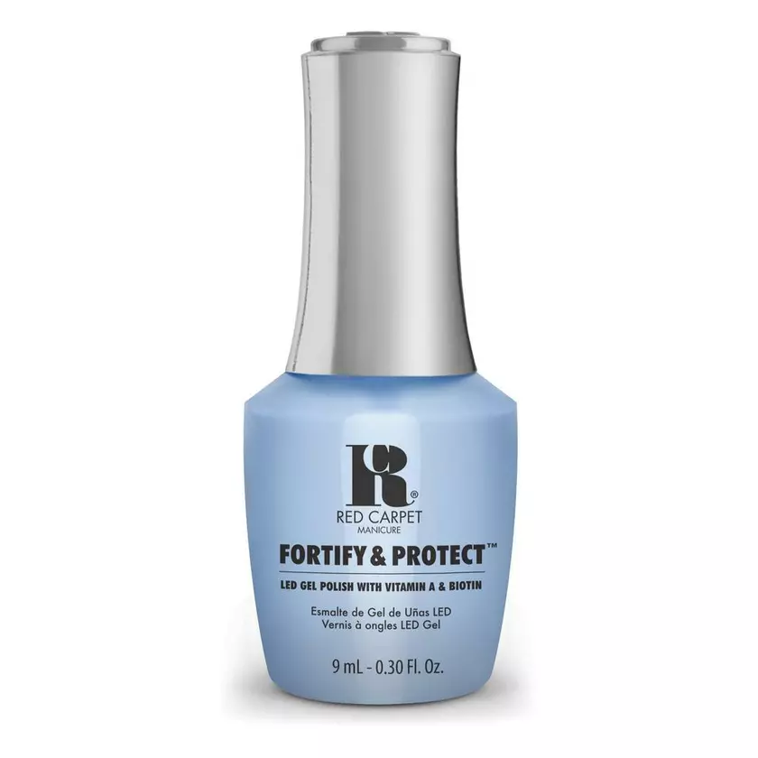 Red Carpet Manicure Fortify & Protect Runway Rehersal LED Nail Gel Color, 0.3 fl oz. 